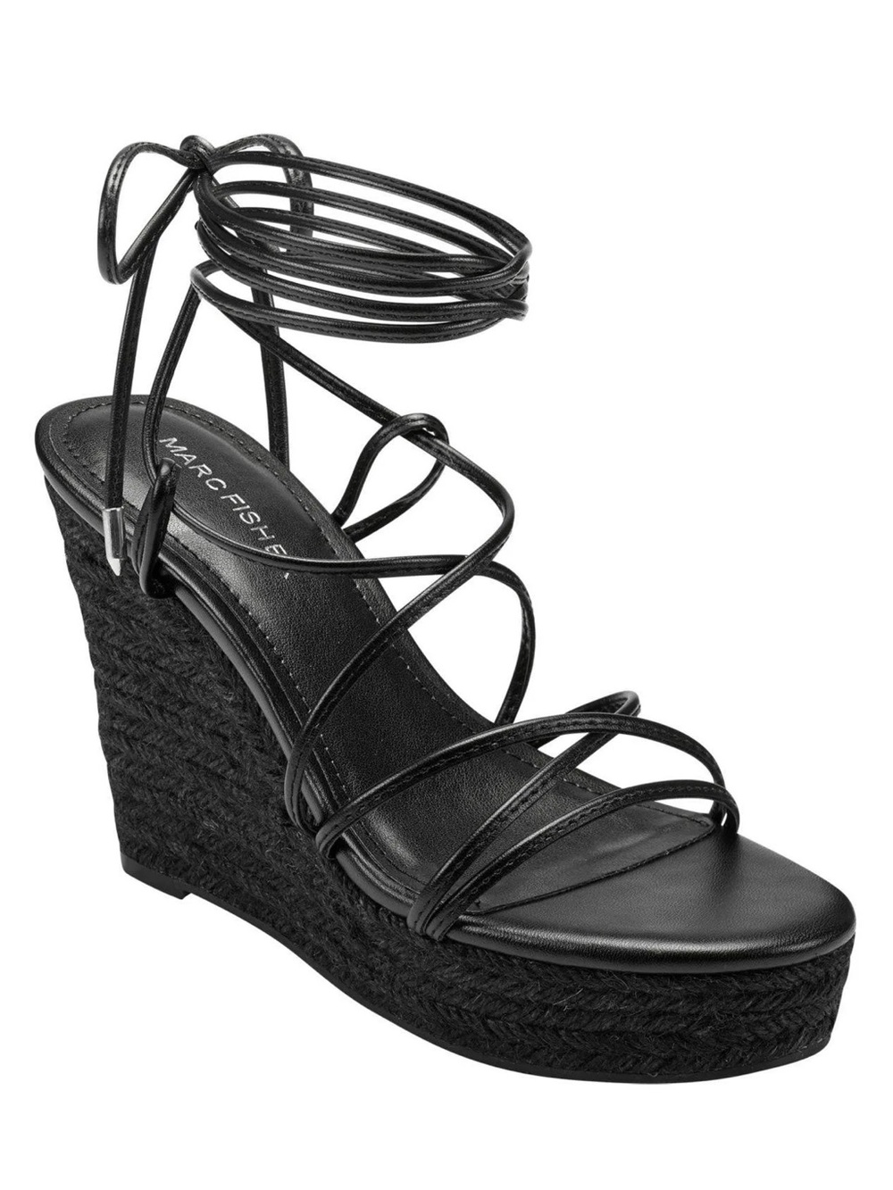 Marc Fisher Kyle Espadrille Wedge Tie up Heels